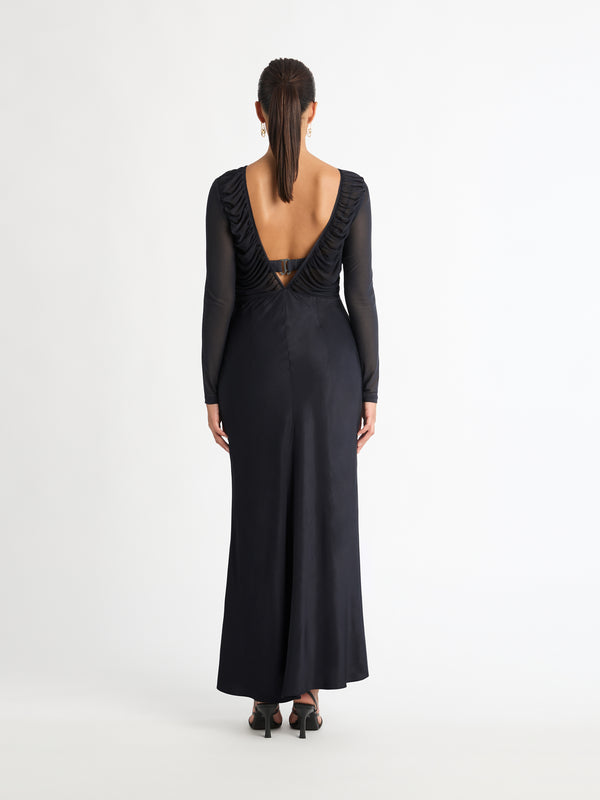 ETERNITY MAXI DRESS IN ANTHRACITE