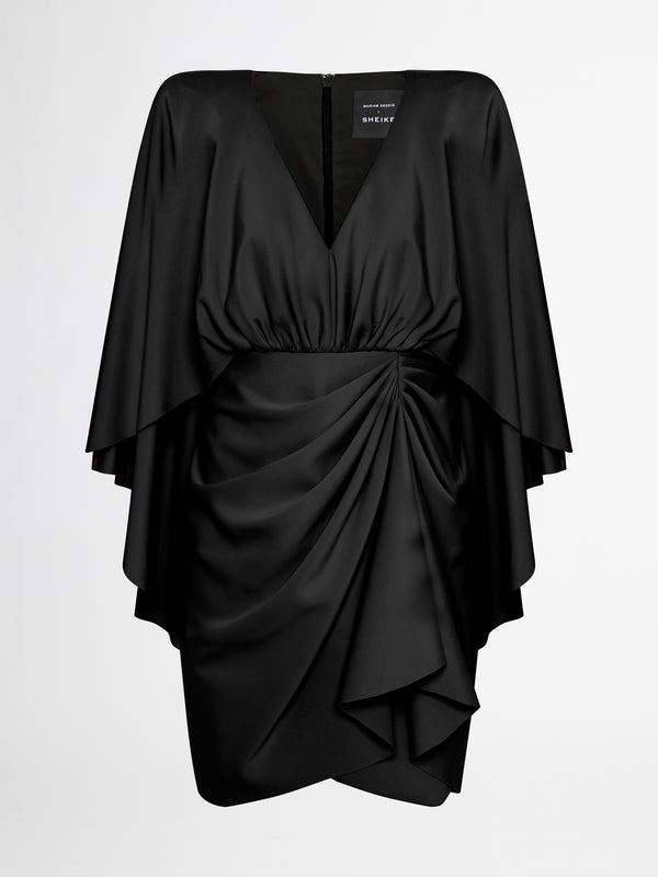 AZALIA MINI DRESS IN BLACK GHOST IMAGE