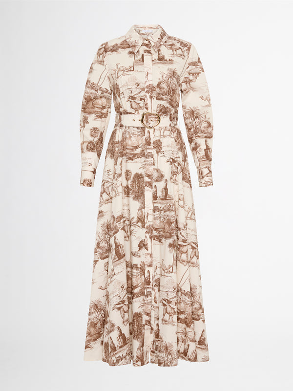 OASIS MAXI DRESS GHOST IMAGE