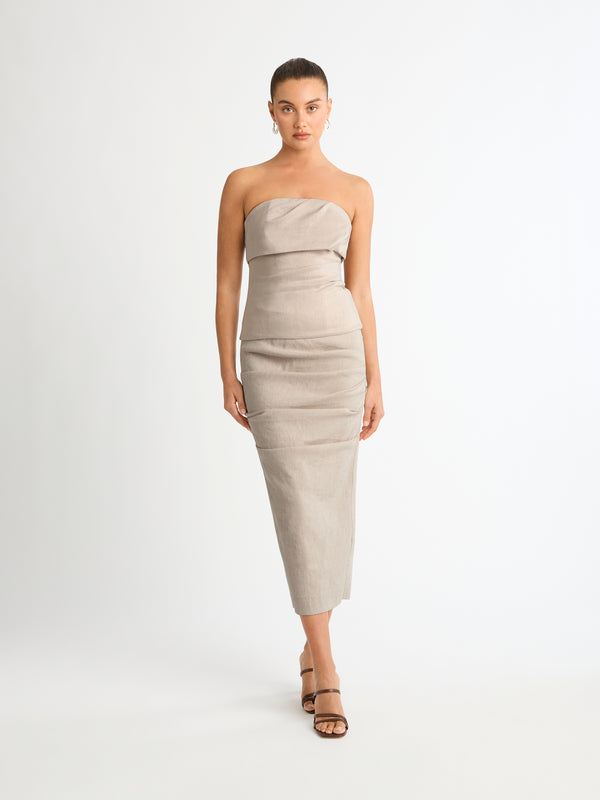 LIOR SKIRT IN NATURAL FRONT IMAGE