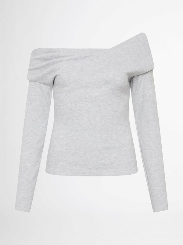 COZY KNIT TOP SILVER GHOST IMAGE