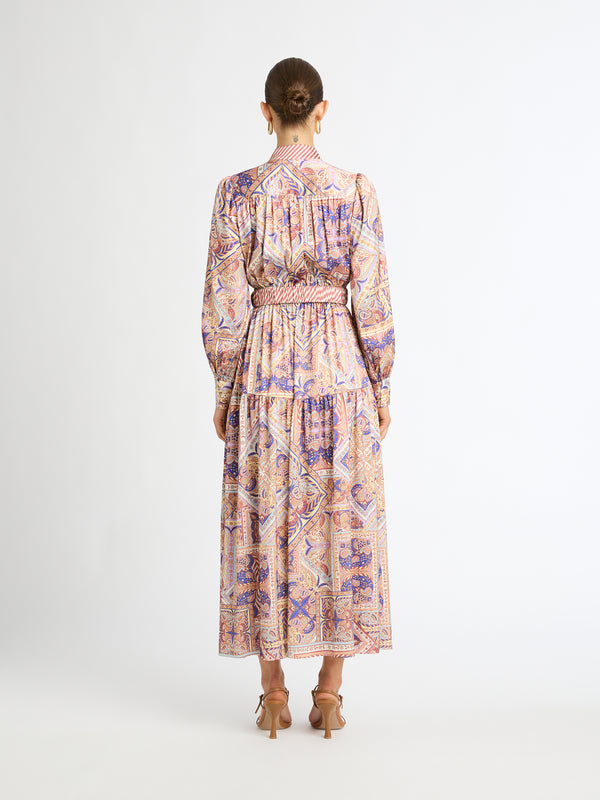MARRAKESH DRESS WITH LONG SLEEVES BACK IMAGE
