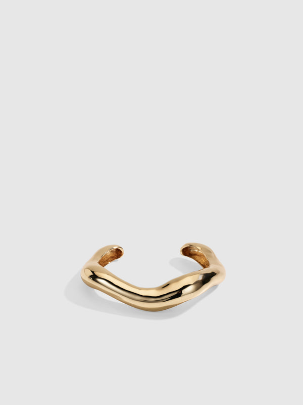 SHEIKE Sculptural Bangle Gold 1006665 Ghost Image