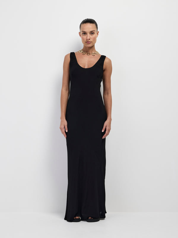 Size8 SHEIKE Lyla Maxi Dress Black 1007002 Front Image
