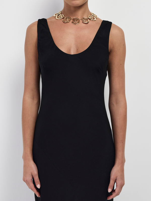 SHEIKE Lyla Maxi Dress Black 1007002 Detail Image