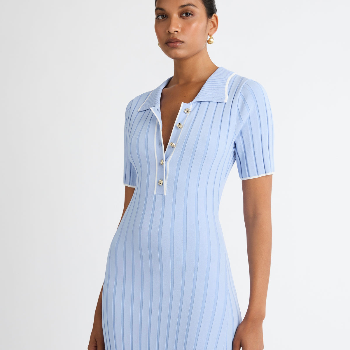 Savannah Knit Dress Blue