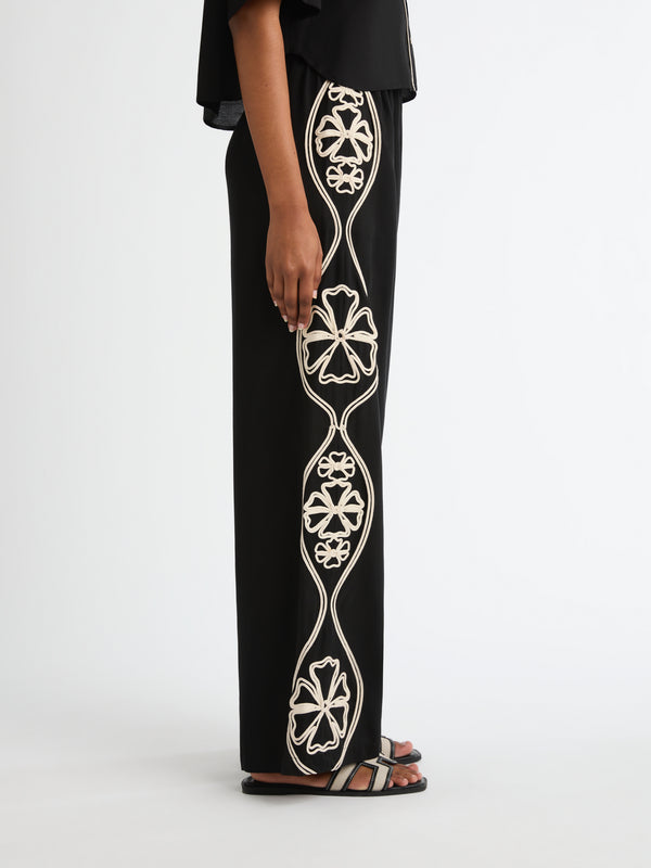 DAISY PANT, close-up detail on size 8 model