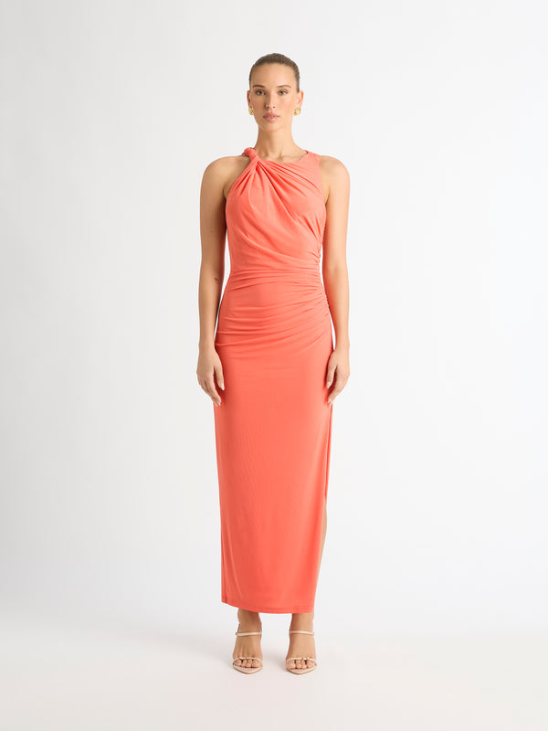 Size8 SHEIKE Evolution Mesh Dress Coral 1007085 Front Image
