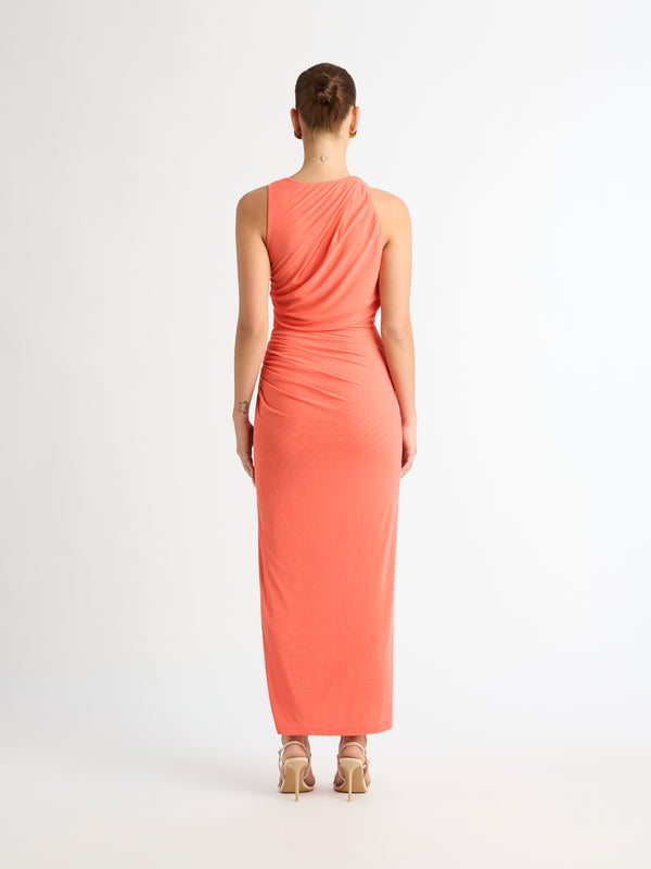 SHEIKE Evolution Mesh Dress Coral 1007085 Back Image