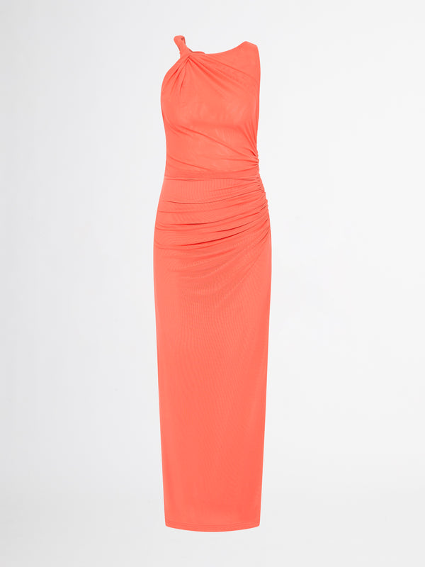 SHEIKE Evolution Mesh Dress Coral 1007085 Ghost Image