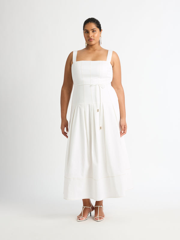 CHRISTINA MAXI DRESS, front view on size 16 model