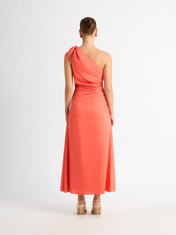 SHEIKE Azalea Midi Dress Coral 1007109 Back Image