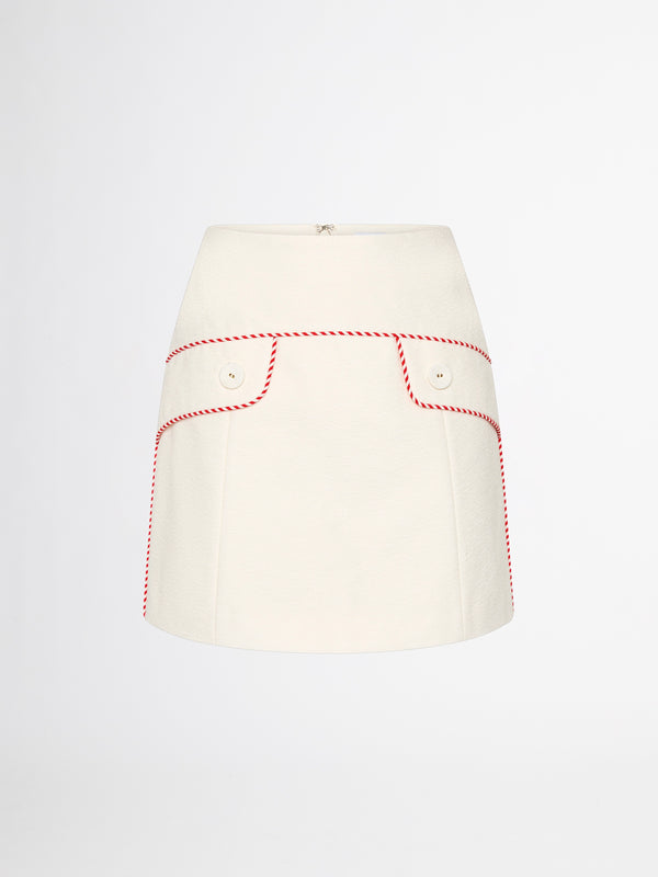 SHEIKE Kaia Mini Skirt Ivory 1007232 Ghost Image