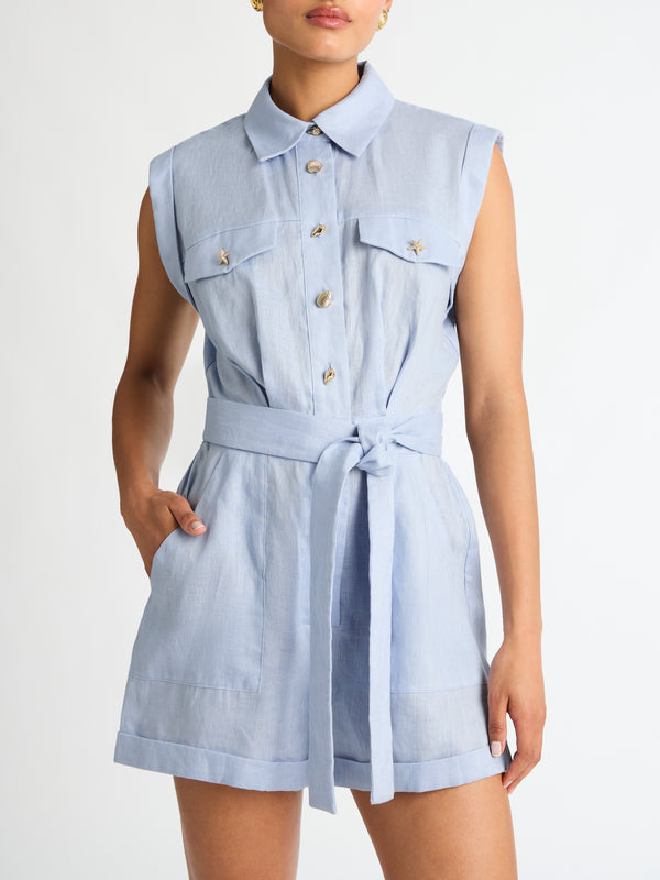 SHEIKE Coastal Playsuit Blue 1007251 Detail Image
