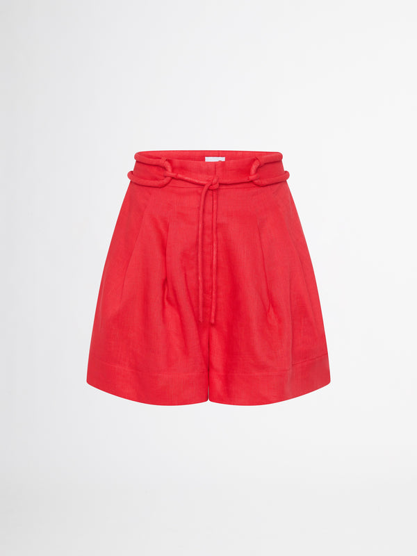 SHEIKE Mia Linen Short Red 1007256 Ghost Image