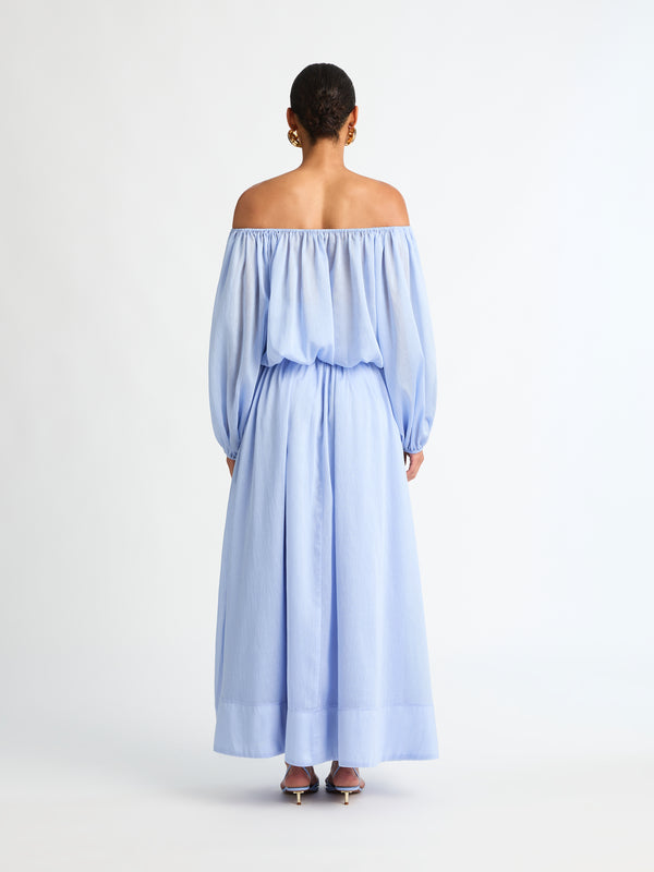 SHEIKE Marina Blouse Sky Blue 1007266 Back Image