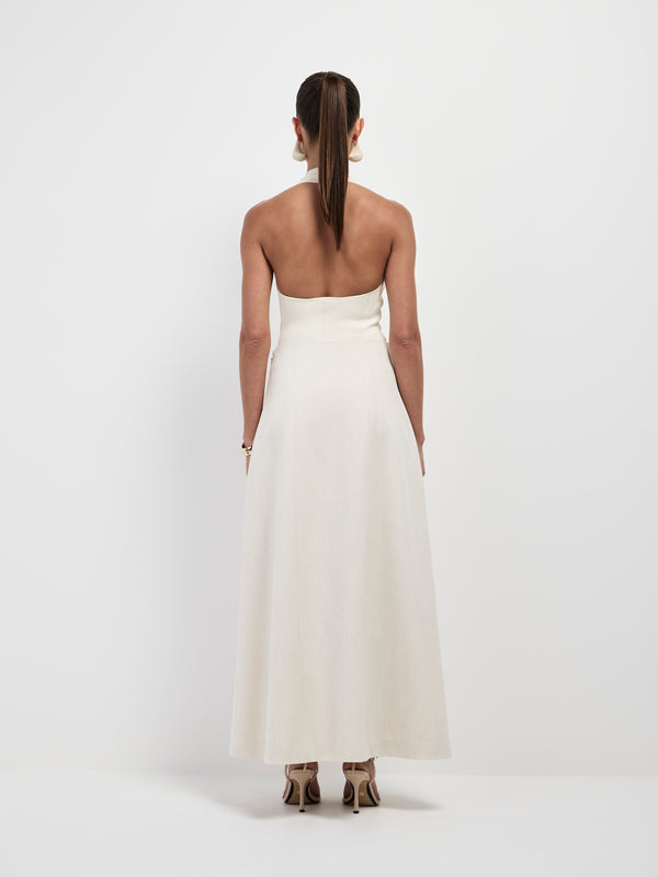 SHEIKE Shai Maxi Skirt Ecru 1007320 Back Image