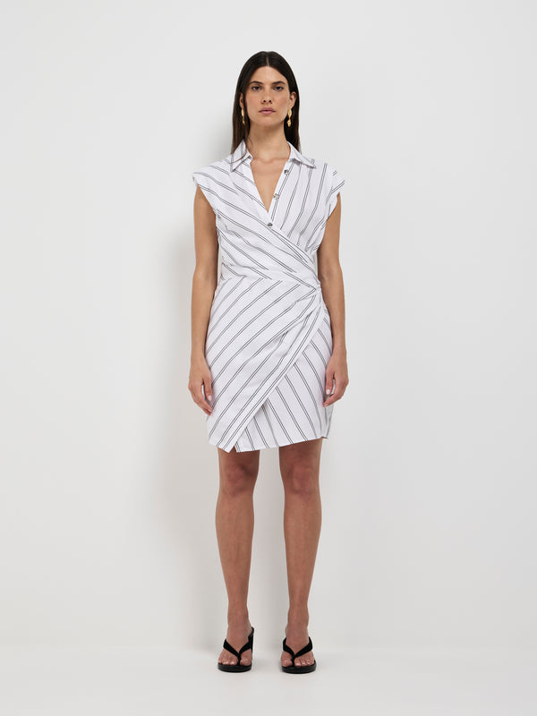 Size8 SHEIKE Teresa Mini Dress Stripe 1007361 Front Image