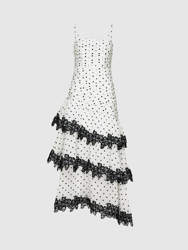 DANICA MIDI DRESS, flat lay
