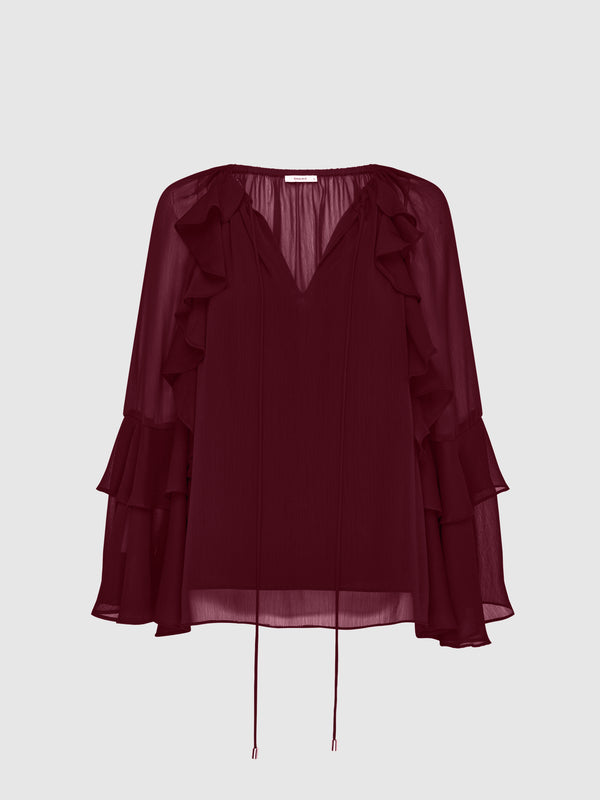 CLARA TOP, flat lay