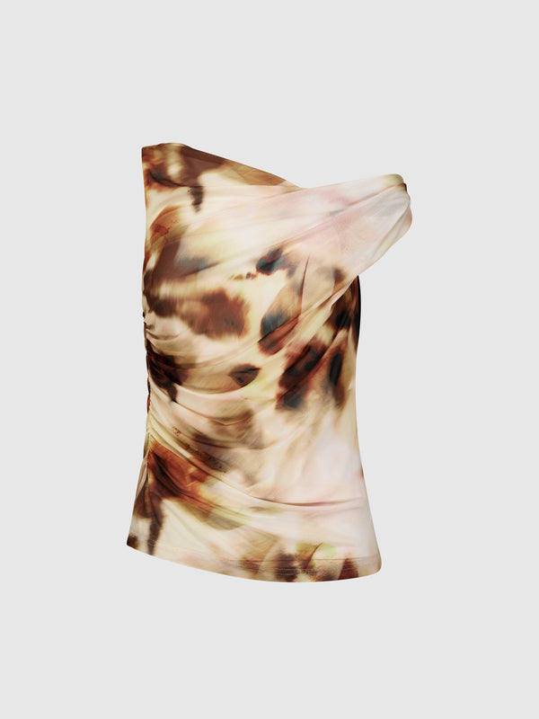 SHEIKE Shaded Bloom Top Floral 1007406 Ghost Image