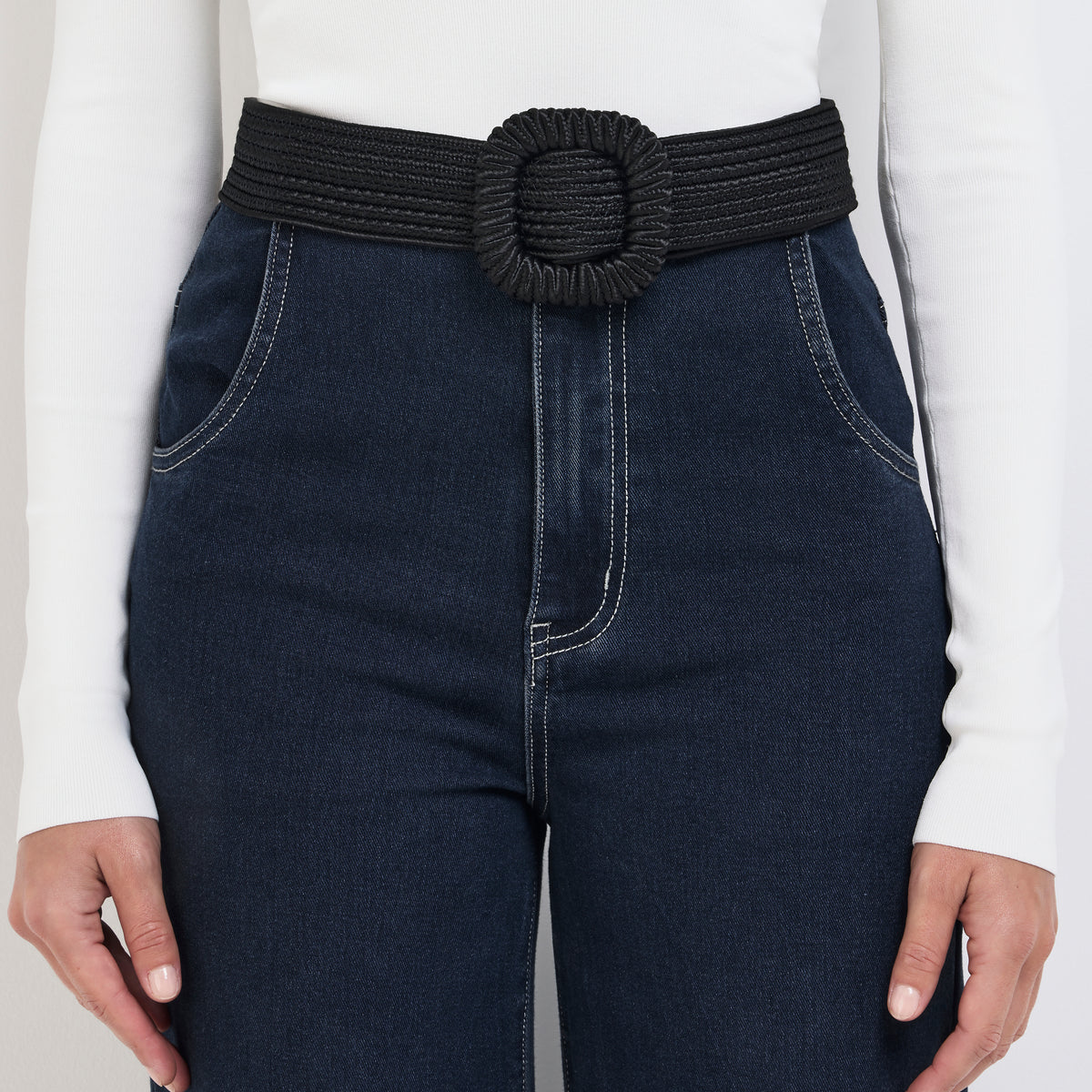 Twilight Belt Black Woven Belt SHEIKE