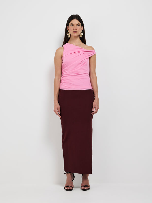 SHEIKE Angelic Mesh Top Pink 1007419 Front Image