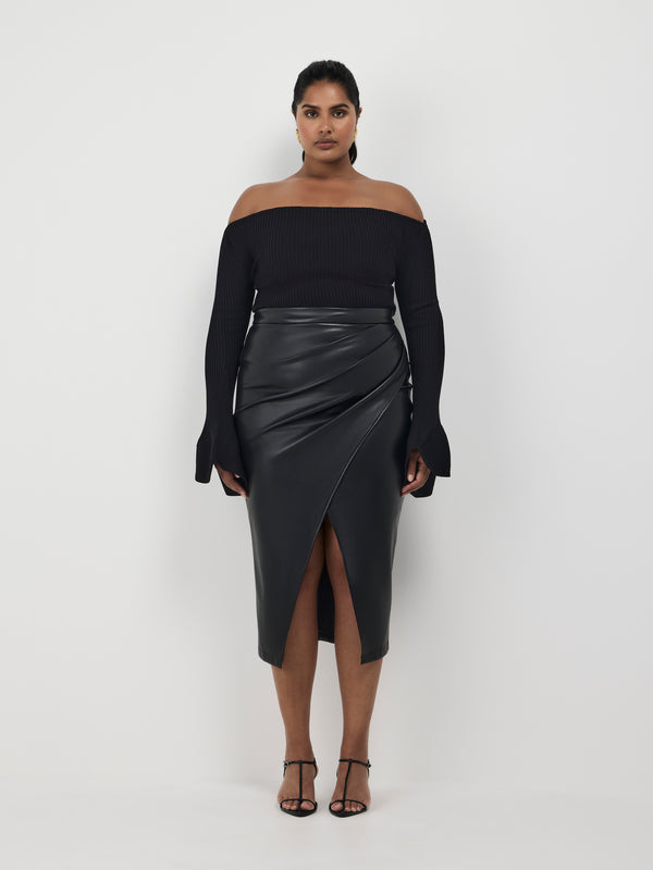 Size16 SHEIKE Gotham Skirt Black 1007429 Front Image