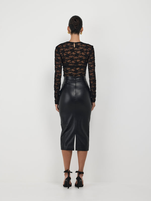 SHEIKE Gotham Skirt Black 1007429 Back Image