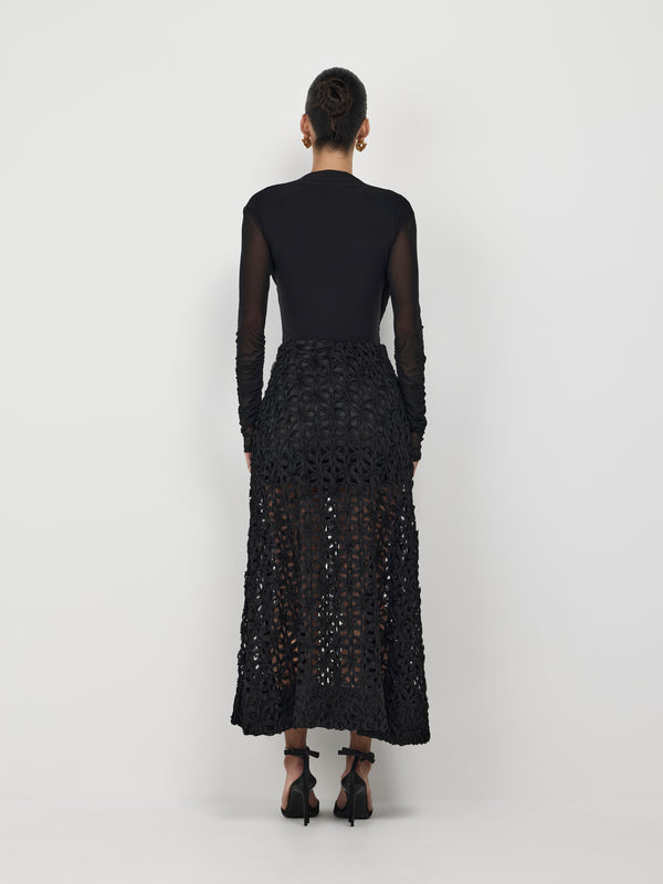 SHEIKE Camille Bodysuit Black 1007432 Back Image