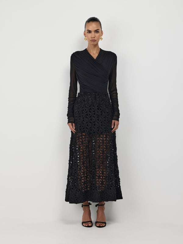 SHEIKE Camille Bodysuit Black 1007432 Front Image