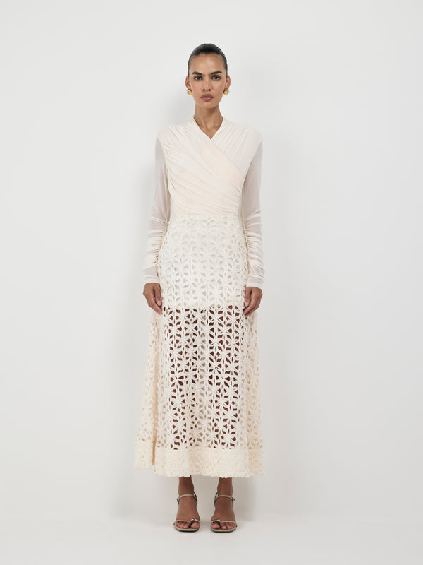 SHEIKE Camille Bodysuit Ecru 1007433 Front Image Styled