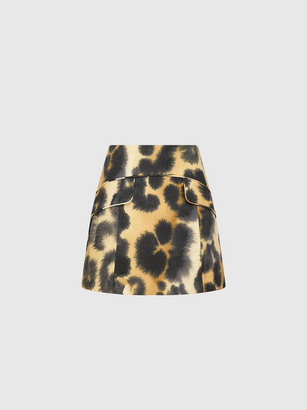 FELINE MINI SKIRT, flat lay