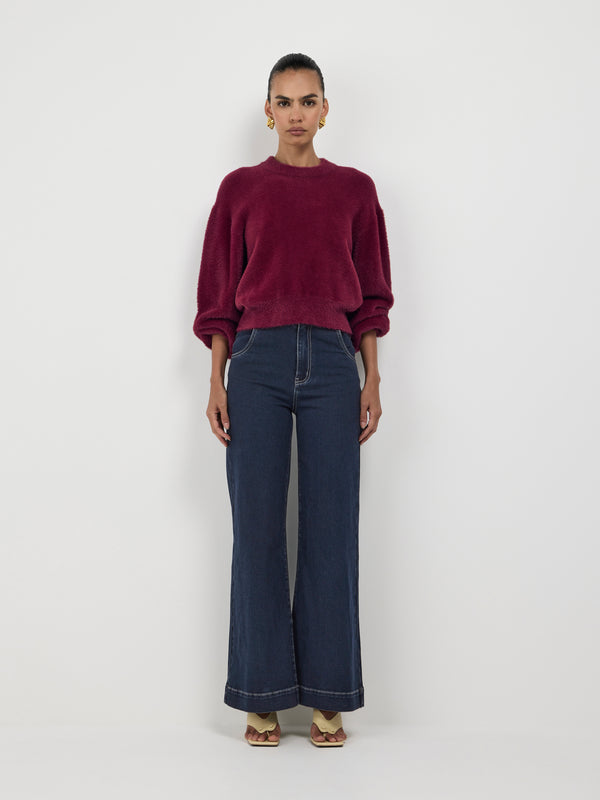 SHEIKE Avalon Knit Jumper Plum 1007481 Front Image