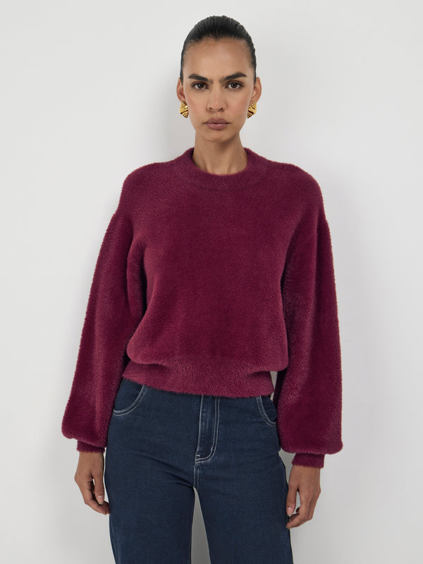 Size8 SHEIKE Avalon Knit Jumper Plum 1007481 Detail Image