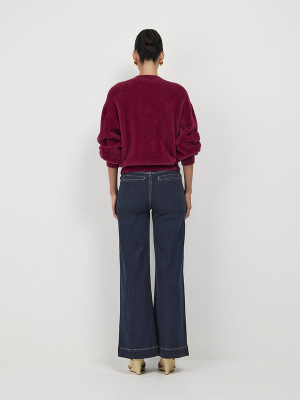 SHEIKE Avalon Knit Jumper Plum 1007481 Back Image