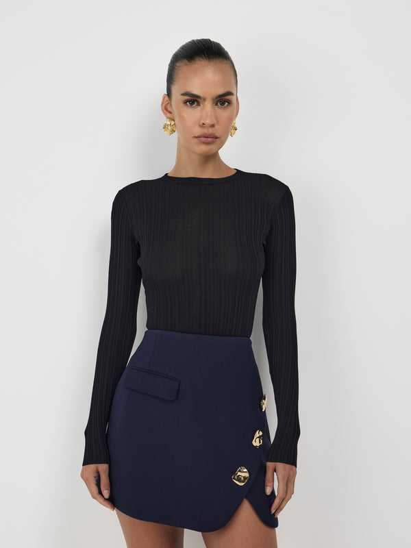 Size8 SHEIKE Maybank Knit Top Black 1007490 Detail Image