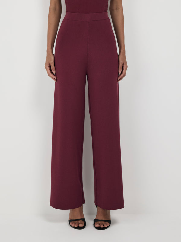Size8 SHEIKE Bailey Knit Pant Burgundy 1007491 Detail Image
