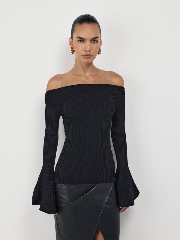 Size8 SHEIKE Tori Knit Top Black 1007494 Detail Image