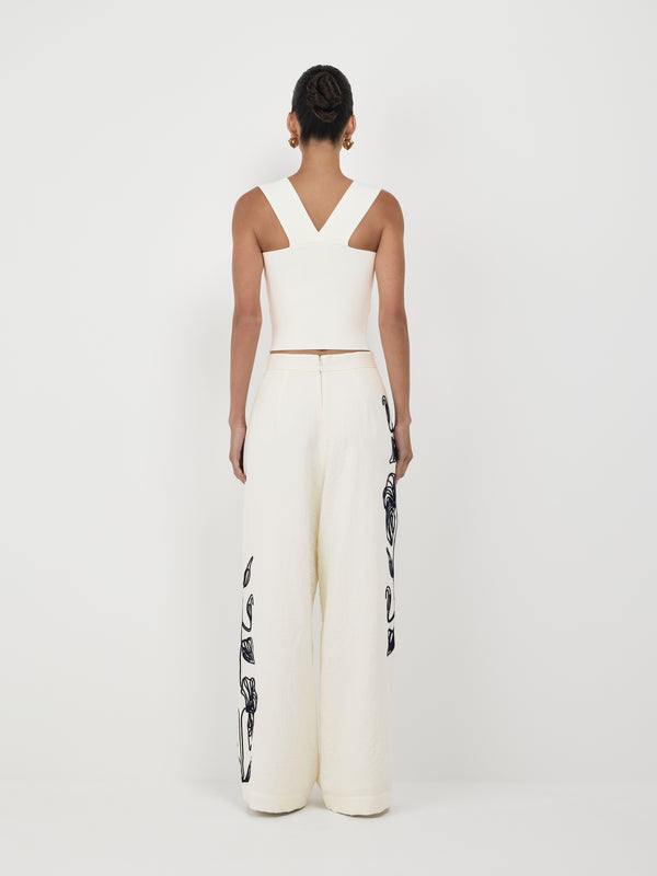 SHEIKE Milos Pant Ivory 1007502 Back Image