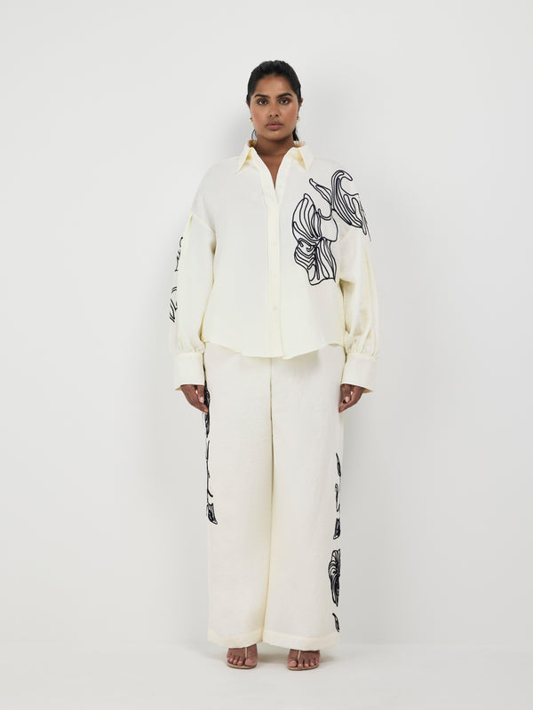 Size16 SHEIKE Milos Shirt Ivory 1007507 Front Image