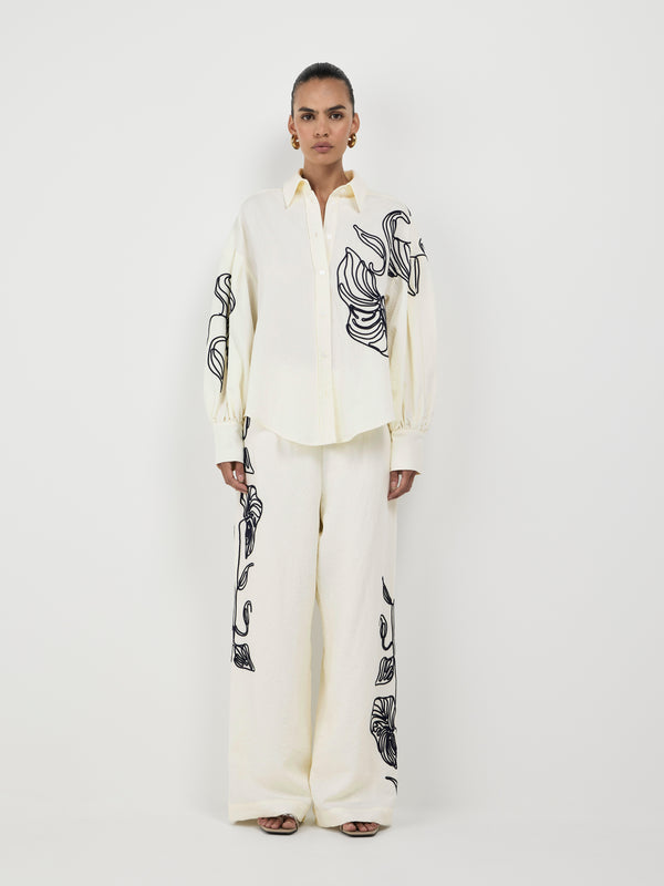 SHEIKE Milos Pant Ivory 1007502 Front Styled Image