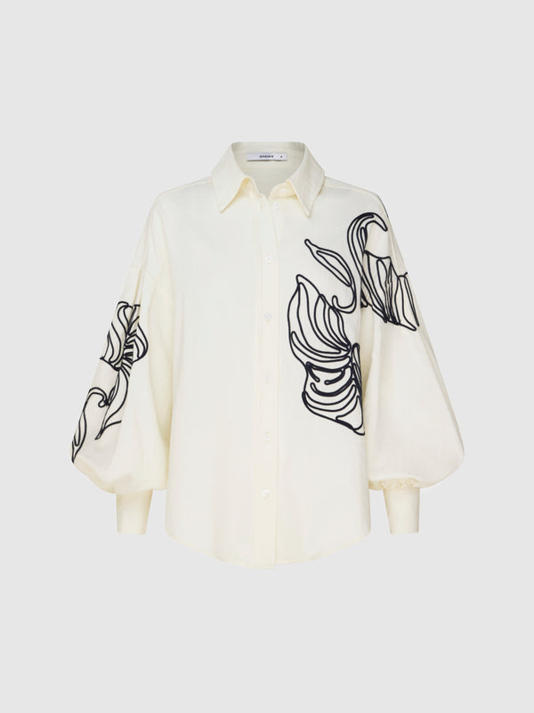 SHEIKE Milos Shirt Ivory 1007507 Front Image