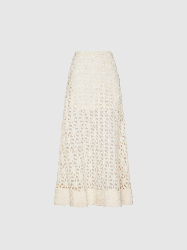 SHEIKE Audrey Maxi Skirt Ecru 1007509 Ghost Image