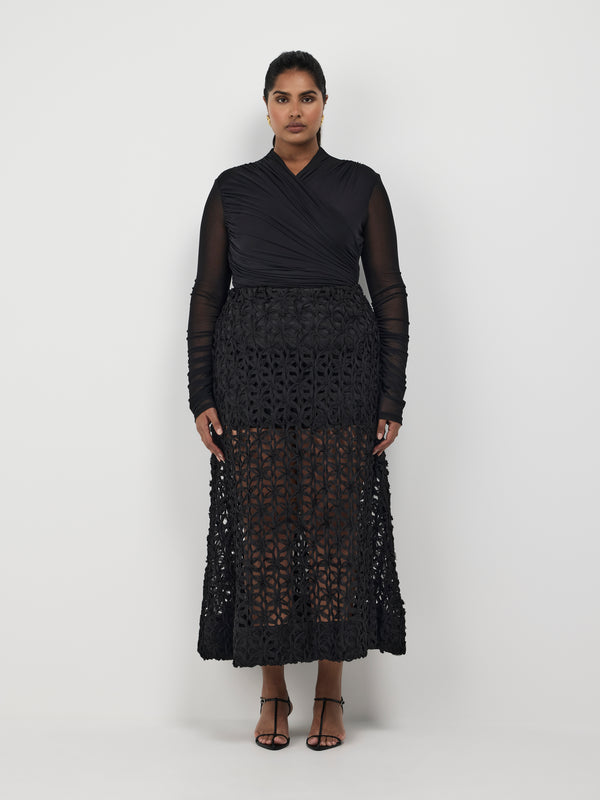 Size16 SHEIKE Camille Bodysuit Black 1007432 Front Image