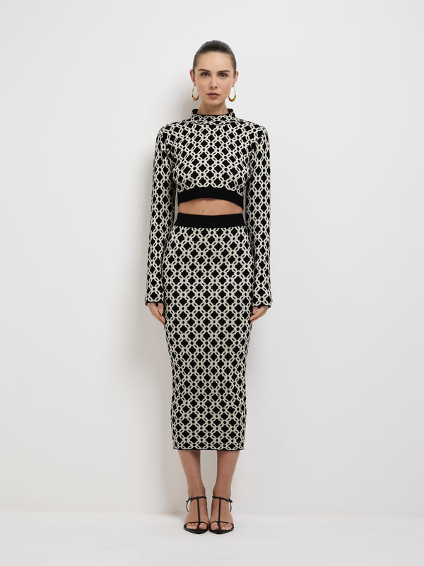 Size8 SHEIKE Monaco Knit Skirt 1007538 Front Image