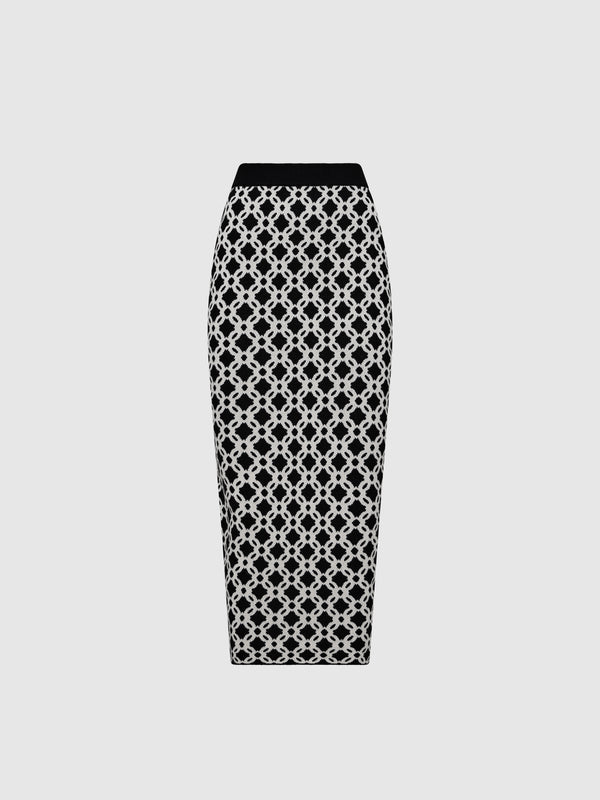 SHEIKE Monaco Knit Skirt 1007538 Ghost Image