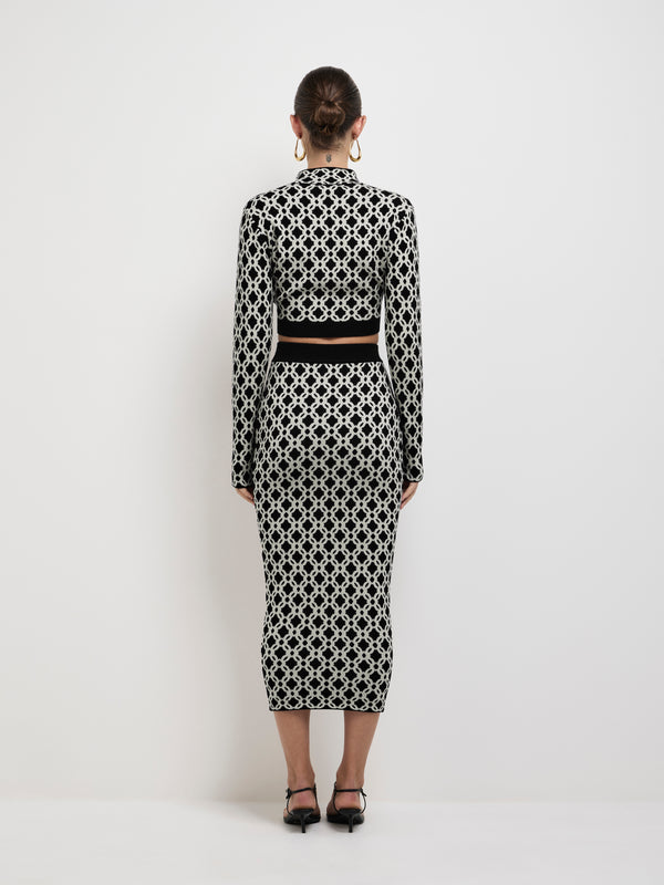 SHEIKE Monaco Knit Skirt 1007538 Back Image