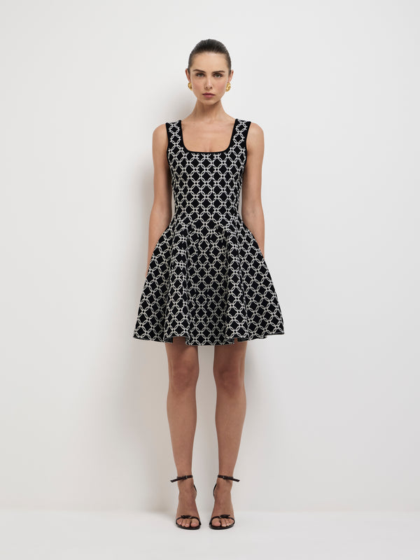 Size8 SHEIKE Monaca Mini Dress Geo 1007550 Front Shot