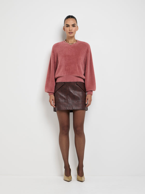 SHEIKE Avalon Knit Jumper Rose 1007559 Front Styled Image